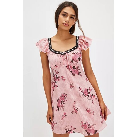 For Love And Lemons Dresses & Skirts - For Love & Lemons Guinevere Mini Dress in Pink size Small